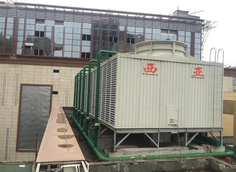 横流式超低噪声方形玻璃钢冷却塔