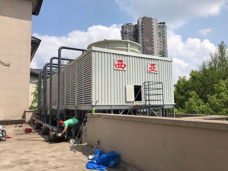 横流式超低噪声方形玻璃钢冷却塔BHC-300×3-FB