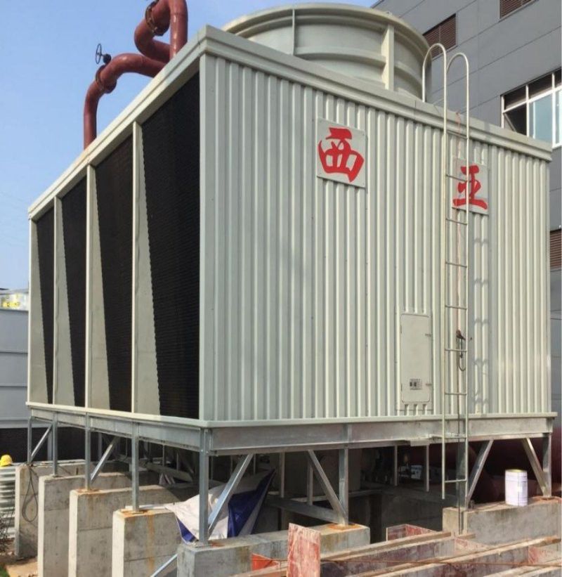 横流式超低噪声方形玻璃钢冷却塔BHC-350×2-FB