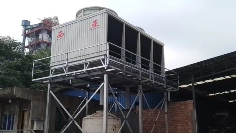 横流式超低噪声方形玻璃钢冷却塔BHC-250×2-FB