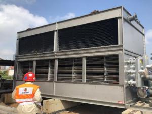 上海外高桥发电有限公司安装现场 闭式冷却塔