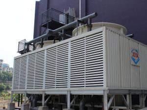 重庆奔力建筑材料市场（横流式方形超低噪声玻璃钢冷却塔BHC-200×2-FB  一组）